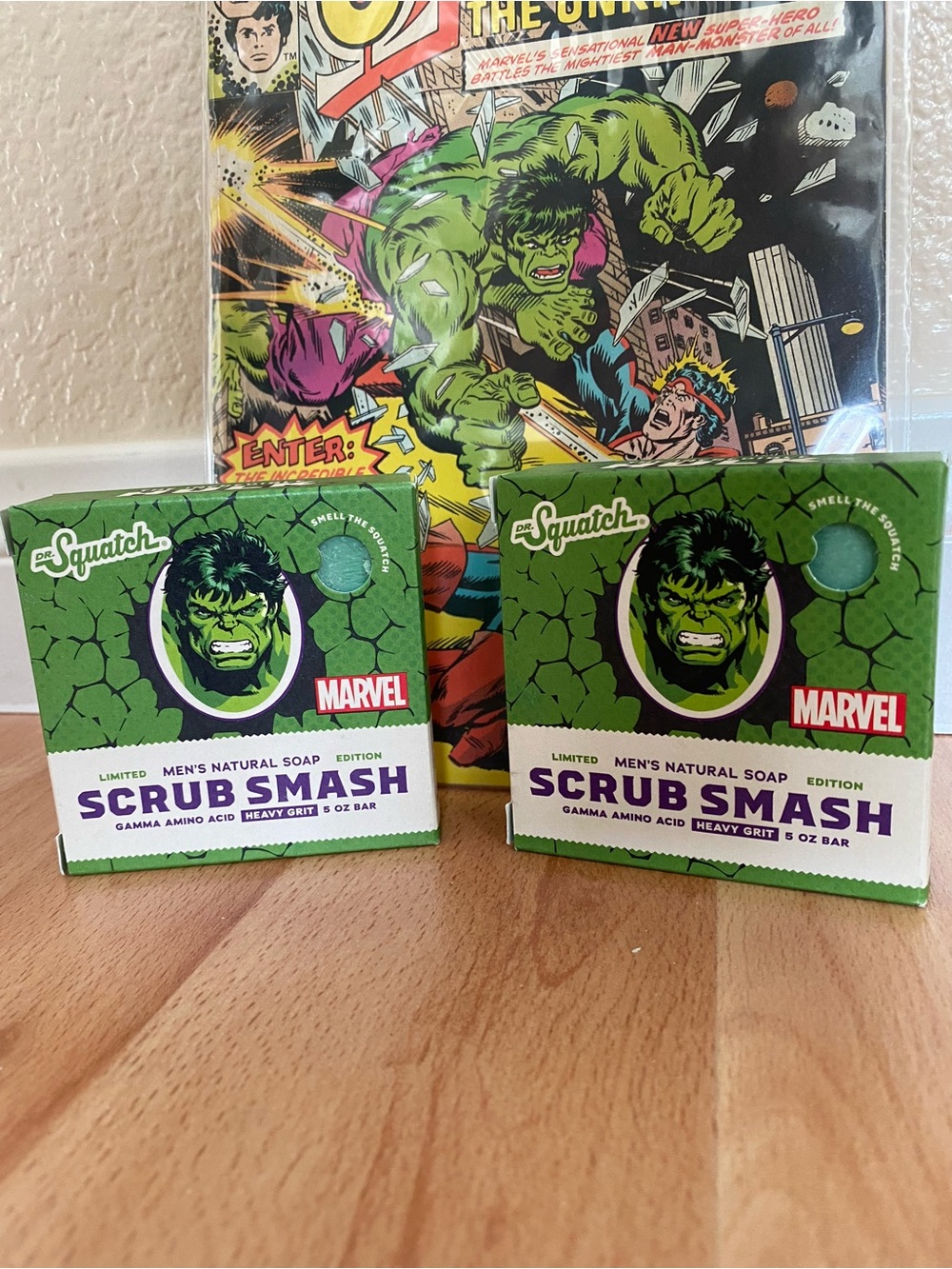 Dr Squatch Limited Edition Marvel Hulk Scrub Smash Men’s Soap
